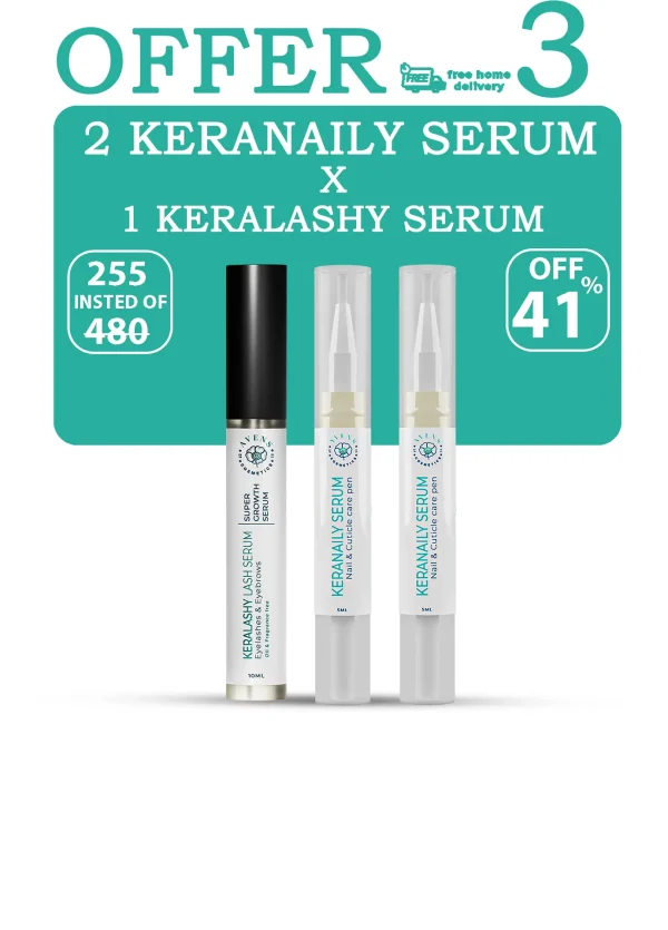 2KERANAILY SERUM + 1 KERALASHYSERUM