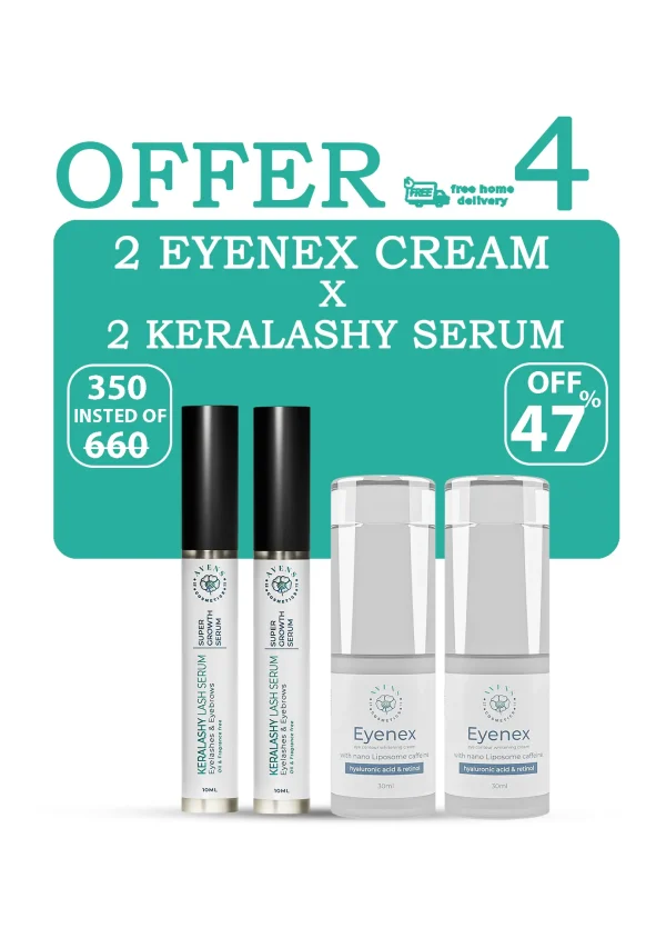 2KERALASHY SERUM + 2 EYENEX CREAM